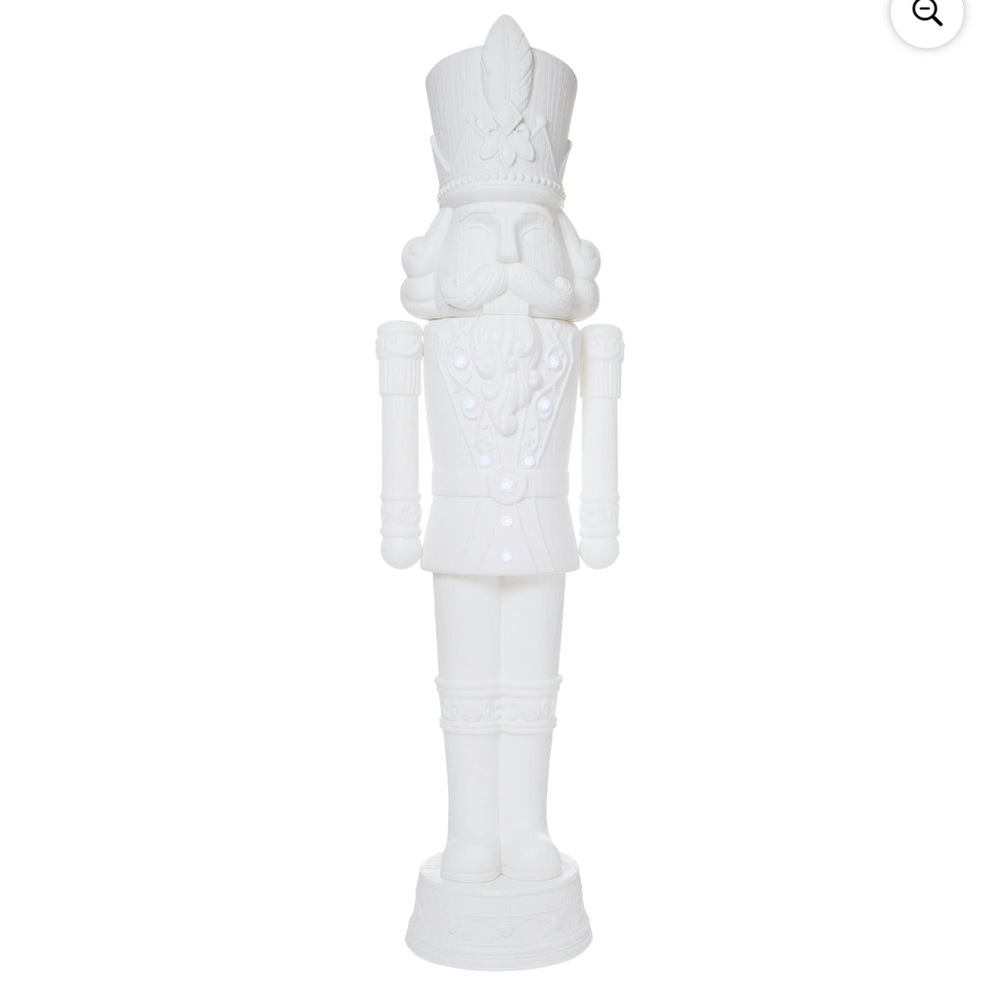 Holiday Time White 6’ Nutcracker Blow Mold